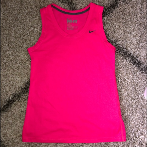 hot pink nike tank top